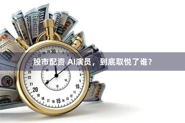 股市配资 AI演员，到底取悦了谁？